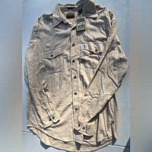 St. John's Bay Men's Light Tan Casual Shirt